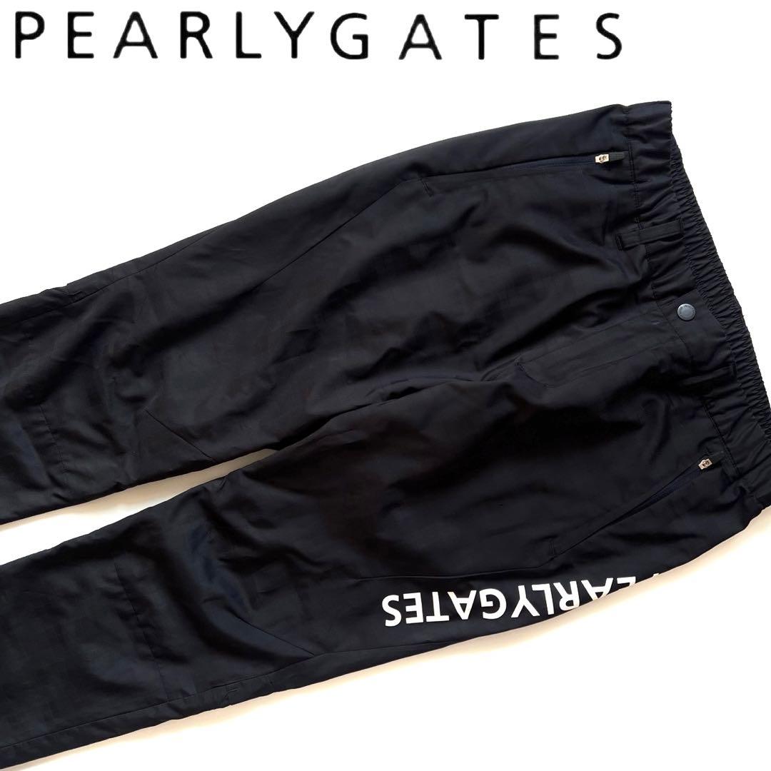 Pearly gates パーリーゲイツ　サイドロゴ　イージーパンツ　裏地　蓄熱