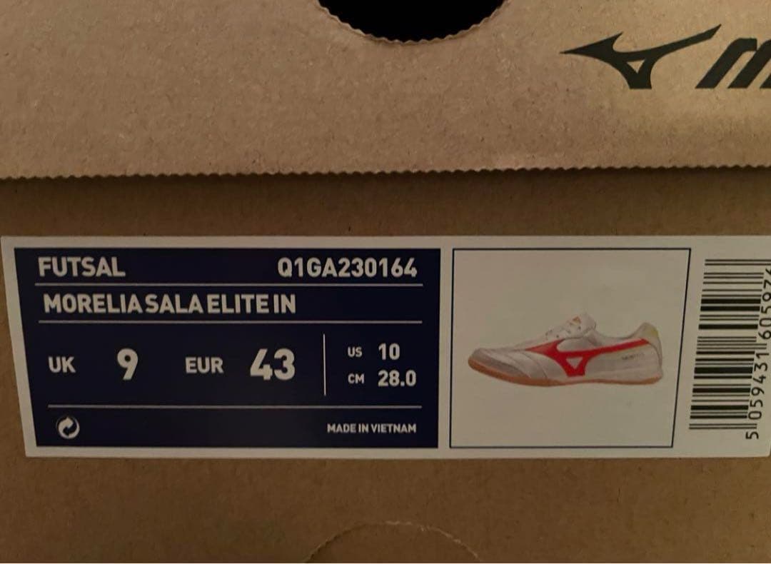 新品 28.0cm 海外限定 ミズノ モレリア サラ エリート イン