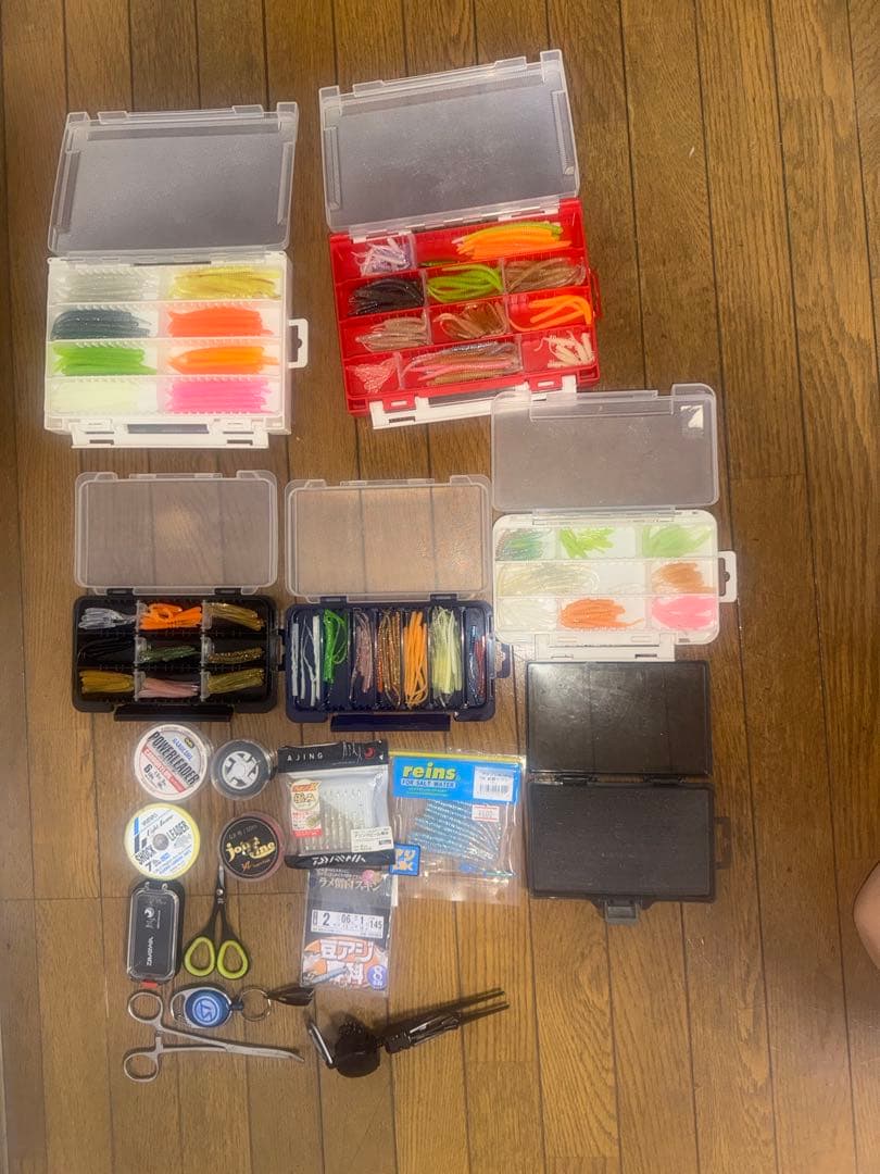 アジングワーム、ジグヘッドセット！