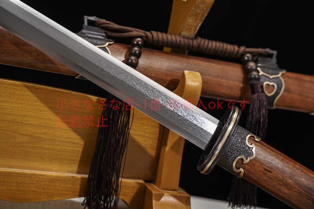 盛漢八面環頭剣捻転鳳尾紋  古兵器 武具 刀装具 日本刀 模造刀 居合刀