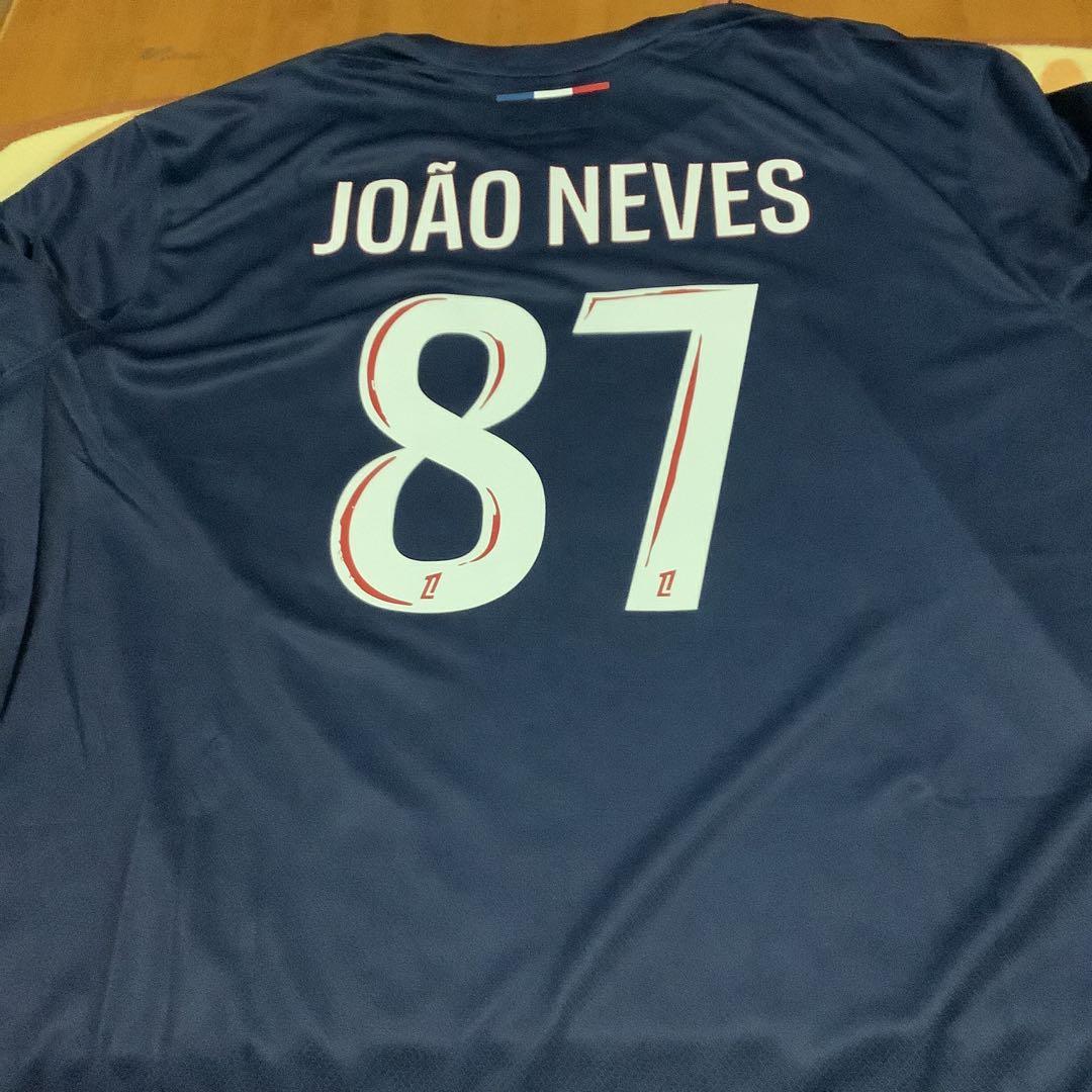 パリ・サンジェルマン 24-25 H 2XL ジョアン・ネヴィス 87 新品