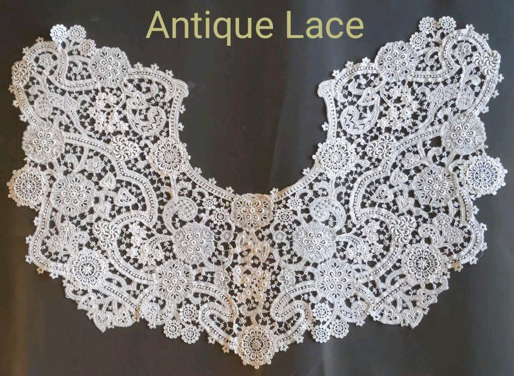 アンティークレース　襟