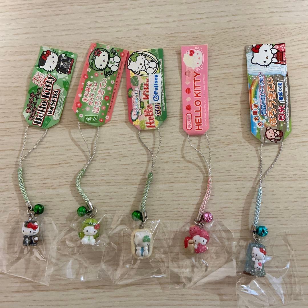 ご当地キティ ストラップ レア 根付け 48個 まとめ売り