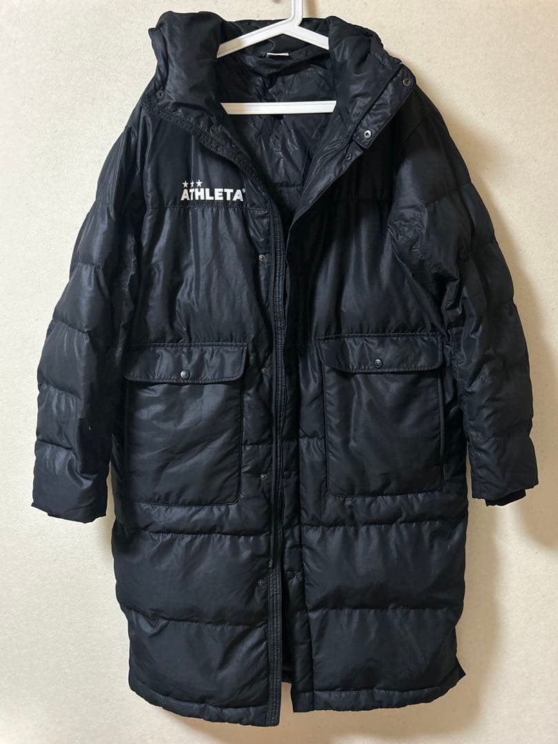 美品 ATHLETA ベンチコート ブラック O