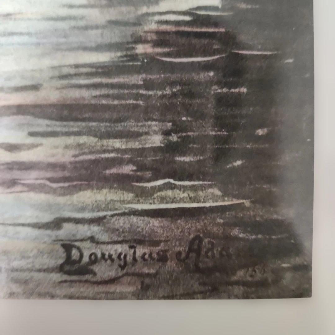 Douglas Adams 『PLAYING A TROUT 』版画