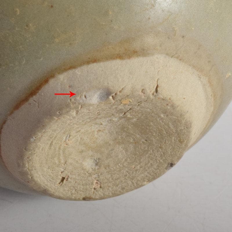 タイ古陶磁　スンコロク　宋胡録　青磁　小壺　時代箱付　V　7227