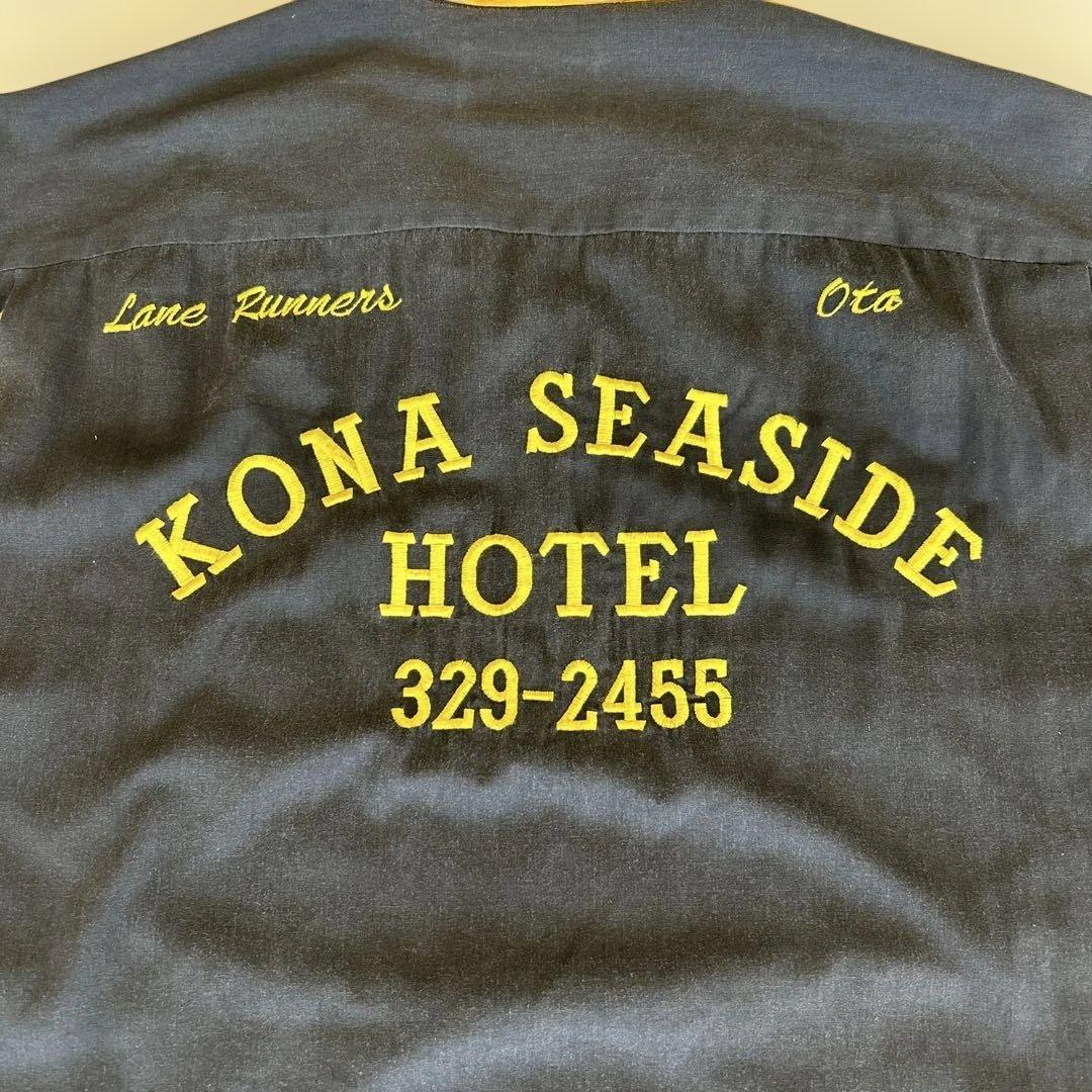 【期間限定】60's Hilton ボウリングシャツ M 黒/黄色