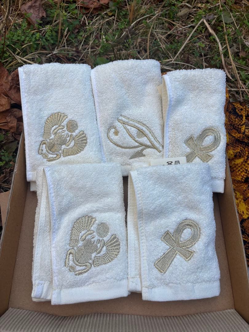 Nefertari 100%エジプトコットンタオルセット|ギフトBOX＆紙袋付き