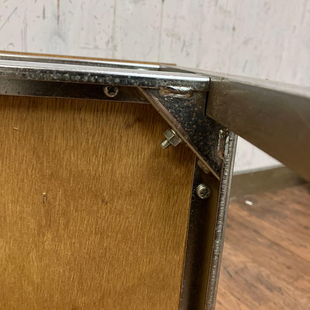 A-4 昭和レトロ ウチダ テレフォンスタンド 電話台 サイドテーブル 2段