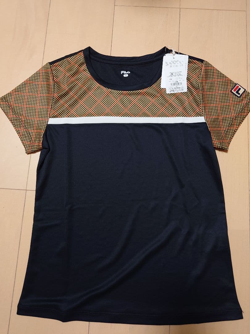 フィラ　テニスウェア　セットアップ　ゲームシャツ　スコート　マスタード　Sサイズ