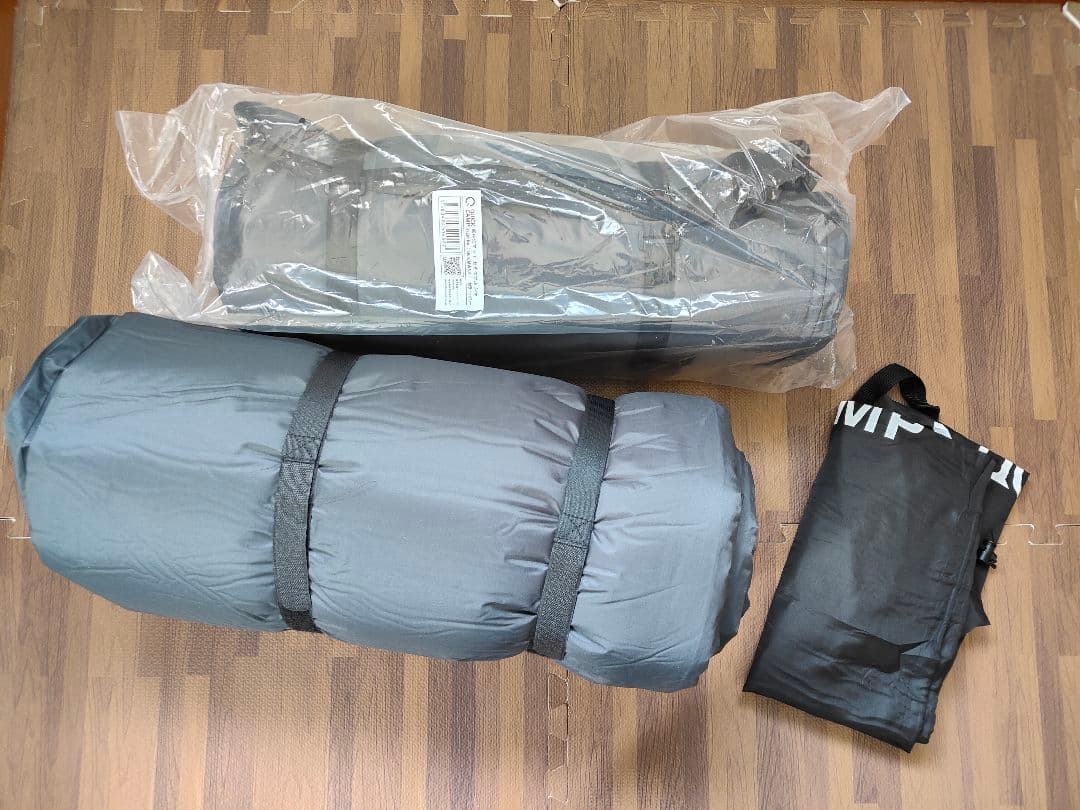 新品 クイックキャンプ 車内マット 5cm グレー 2個セット QC-CMW