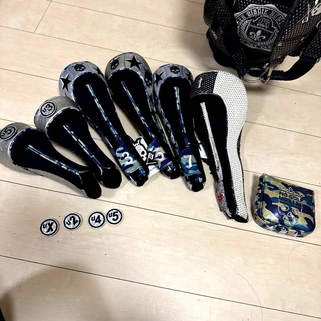 バーディーハント　キャディバッグ&ヘッドカバー9個付き