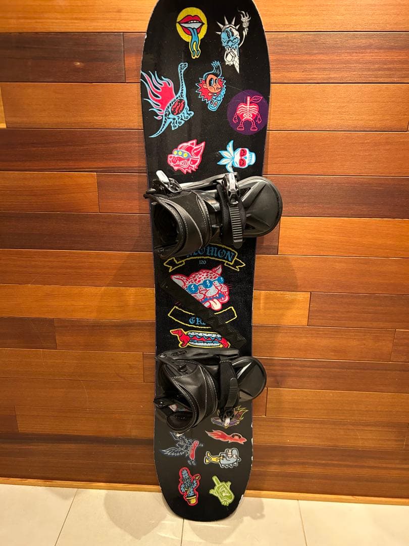 キッズスノーボードセット120cm サロモングレイル　24-25