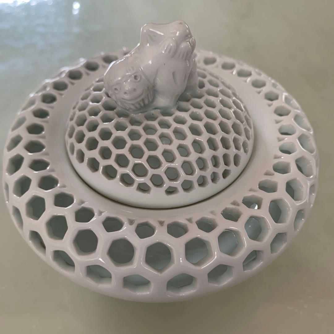 平戸　三川内焼　白磁香炉