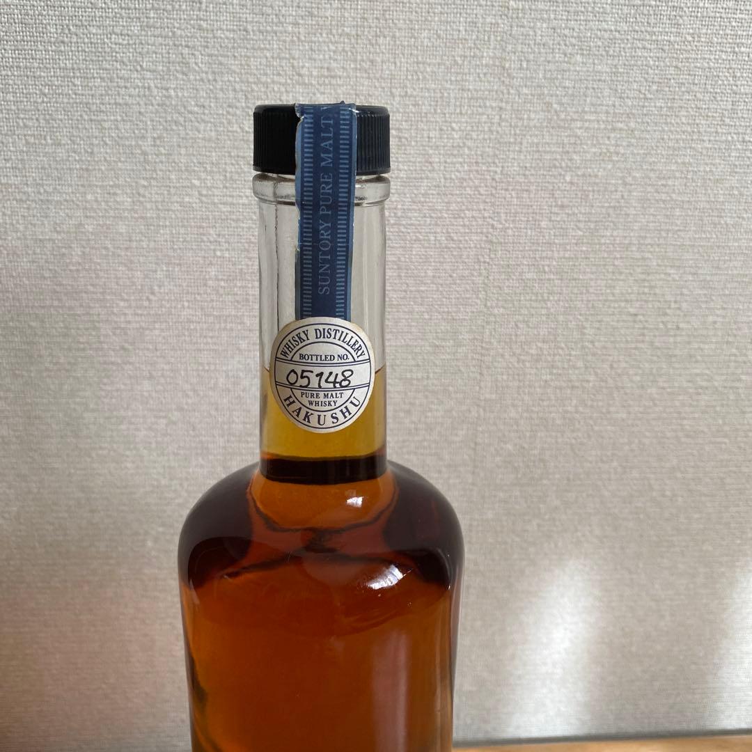 【未開栓】サントリー 白州蒸溜所 樽出原酒 10年 57度　600ml 箱無し