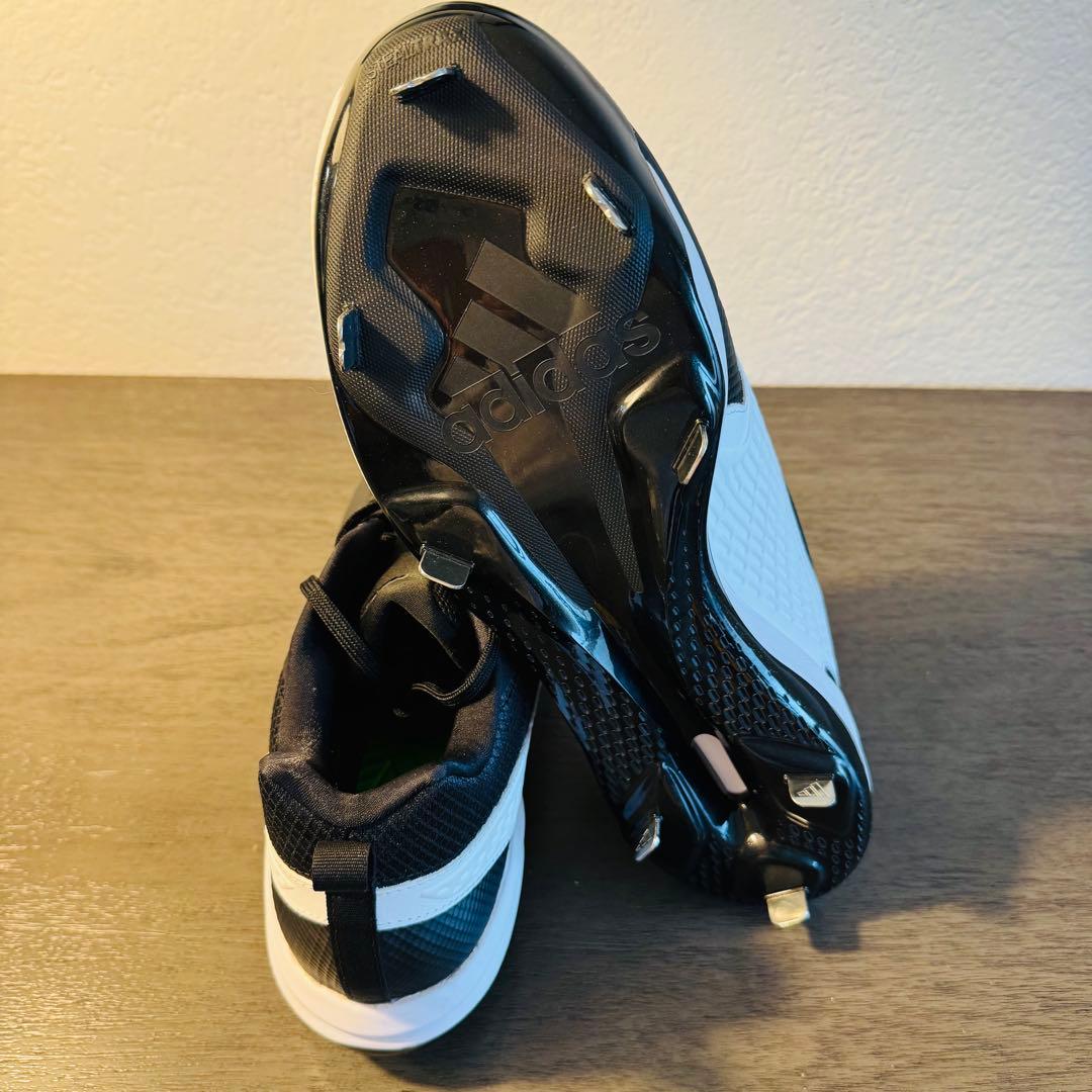 アディダス　アディゼロ　インパクト　野球スパイク　黒　白　34.5㎝