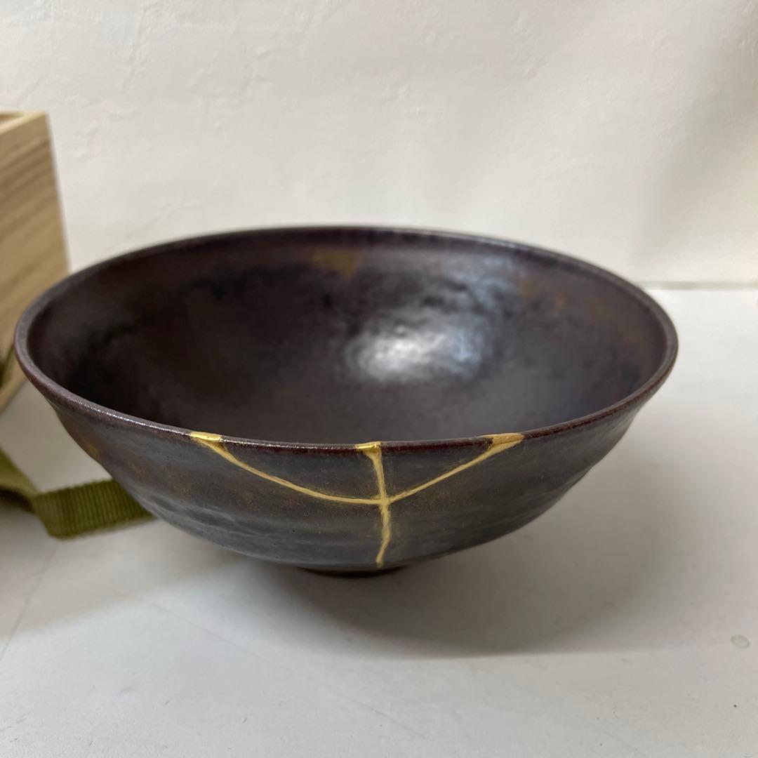 古瀬戸 三代目加藤春鼎 愛知県瀬戸市 引出し黒 茶碗 茶道具 抹茶【IR-8】