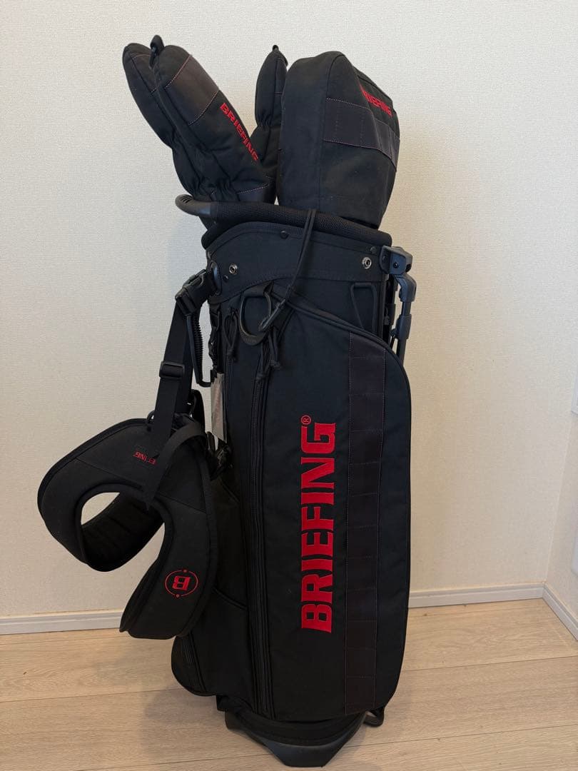 BRIEFING ブラックキャディバッグ　cr-4