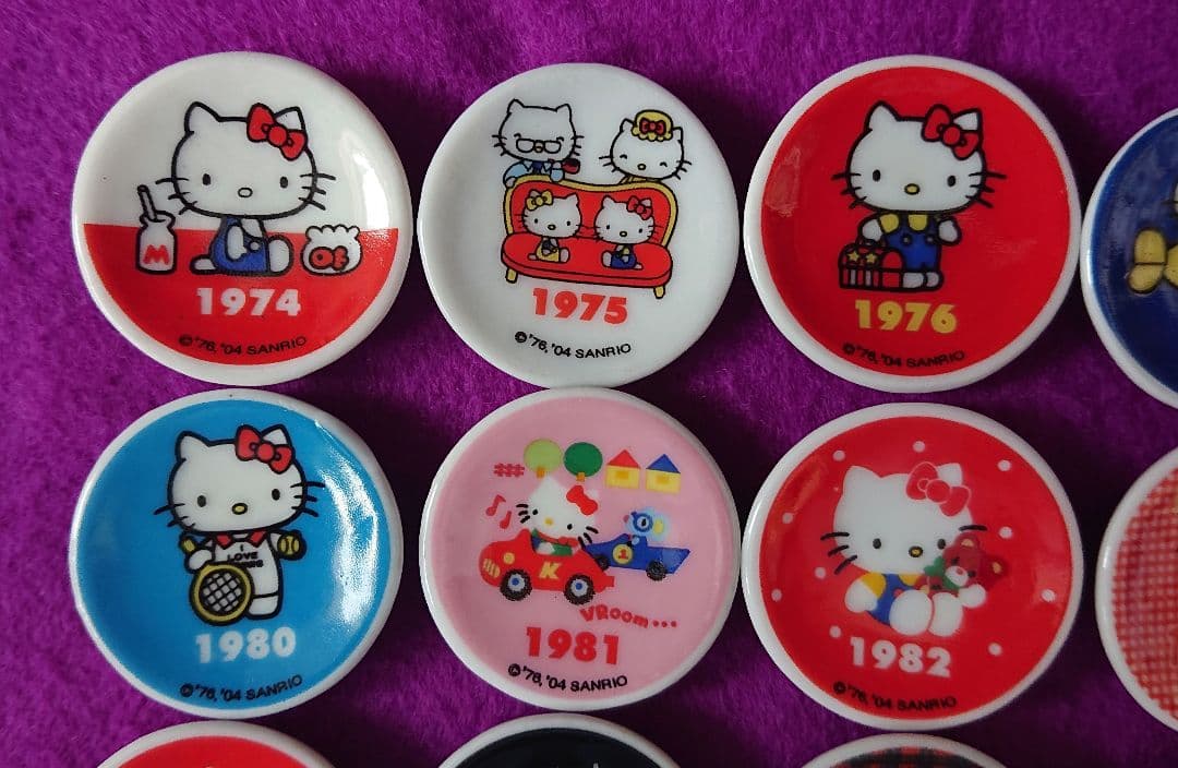 サンリオ ハローキティ 30周年記念 ミニ絵皿 プレミアム ノベルティ レア