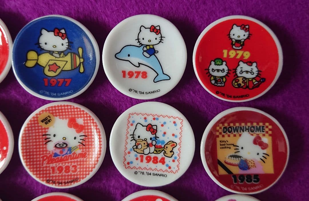 サンリオ ハローキティ 30周年記念 ミニ絵皿 プレミアム ノベルティ レア