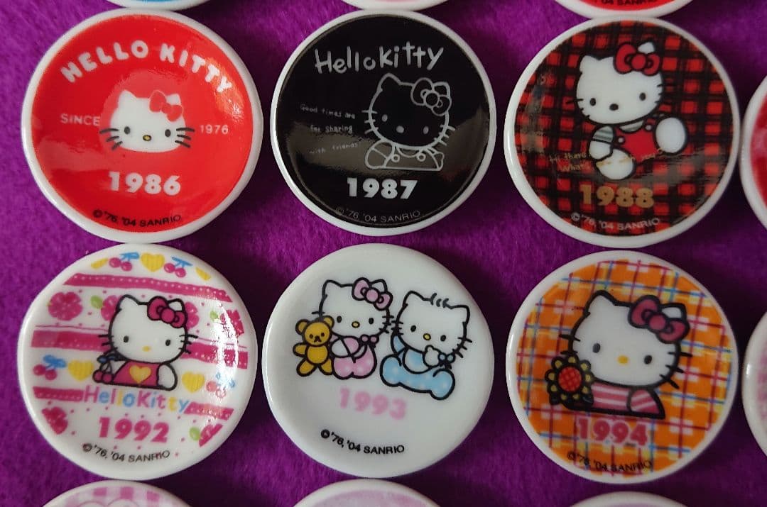 サンリオ ハローキティ 30周年記念 ミニ絵皿 プレミアム ノベルティ レア