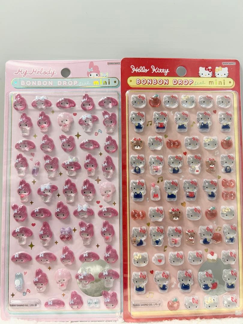 【正規品】サンリオボンボンドロップシールミニ、コンプリート8シートセット