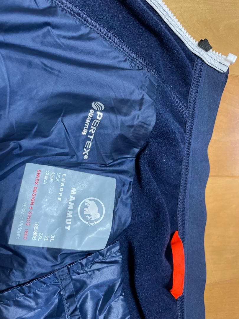 マムートダウンパンツ 蛍光イエロー ✖️ネイビー