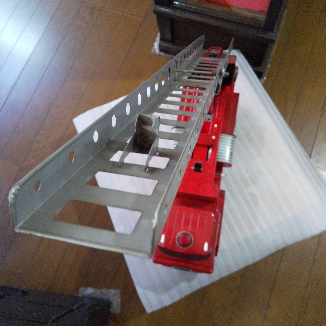 1960年製 ブリキ　ハシゴ車 　大型　米沢玩具