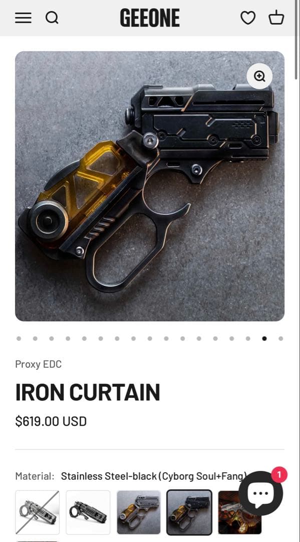 e*7様 「正規品」Proxy EDC フィジェットトイ　夜光　手作業　2in1