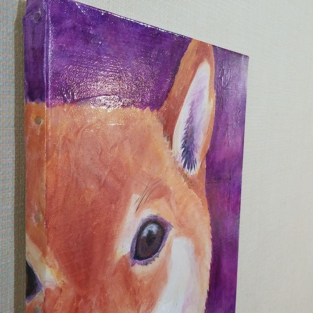 油絵　専用　穏やかなお利口さんの柴犬　見本