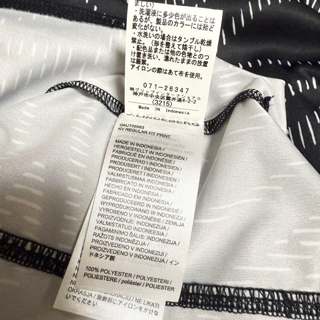 【極美品】ジェイリンドバーグ ブラック 黒 ポロ シャツ ゴルフ ウェア L