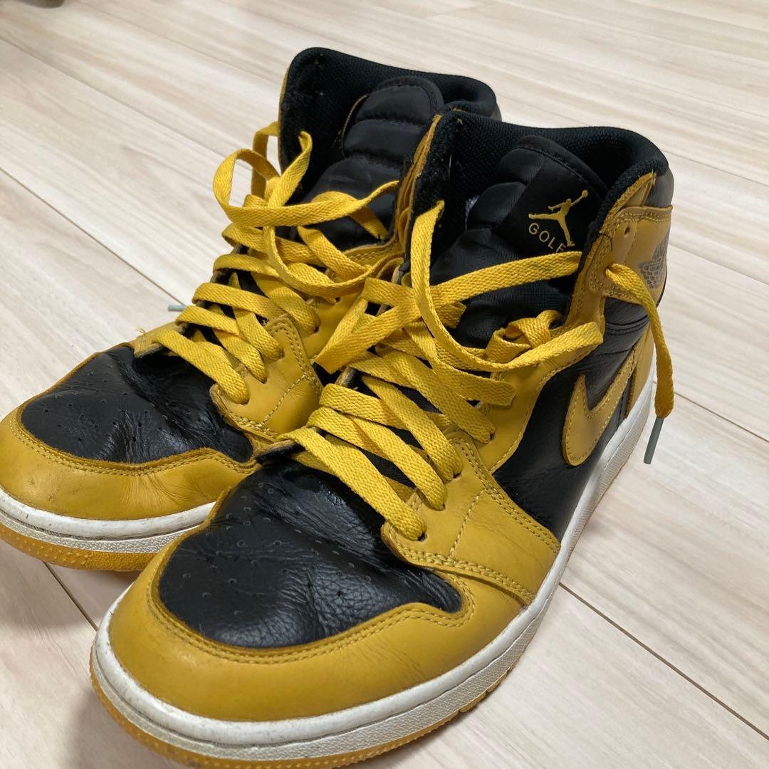 ゴルフ　Air Jordan ハイカットシューズ 黒/黄色