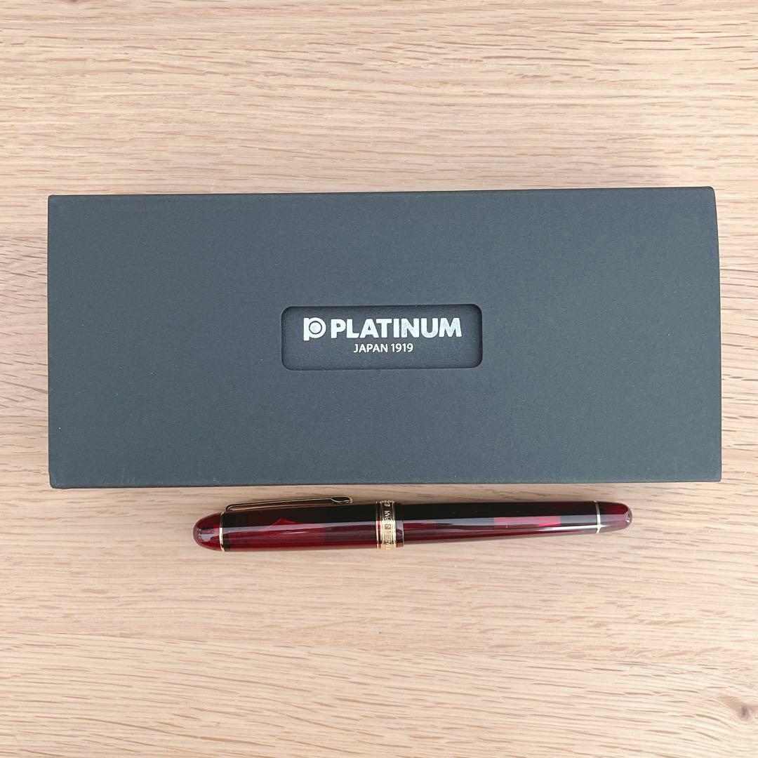 万年筆 プラチナ センチュリー#3776 細字 F ブルゴーニュ