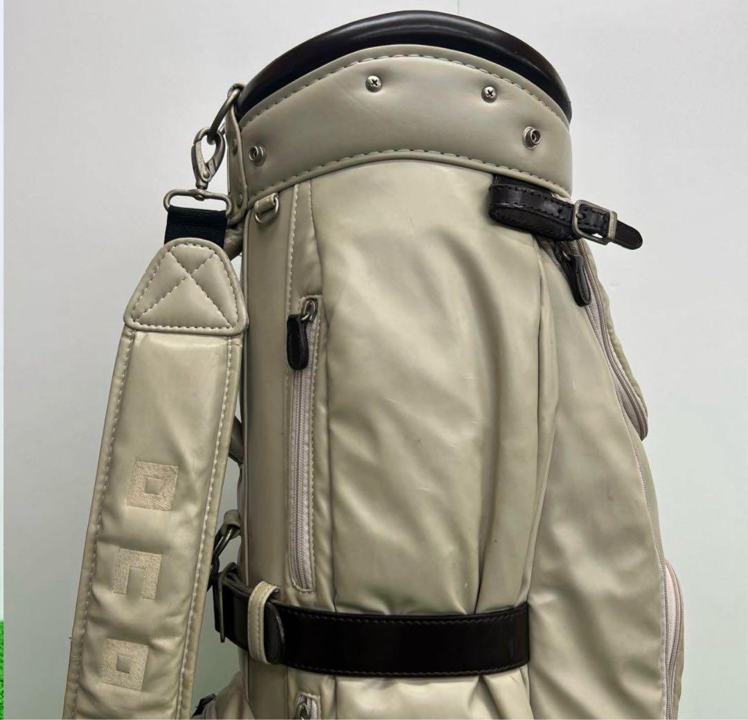 ONOFF キャディバッグ　アイボリー　　9インチ