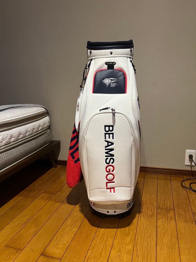 BEAMS GOLF キャディバッグ 2 現行モデル　ウッド3点とパターカバー付