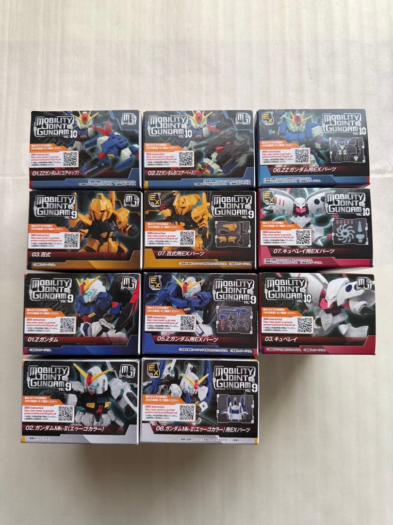 モビリティジョイントガンダム　9.10 ガンダムチーム　キュベレィ　全11種類