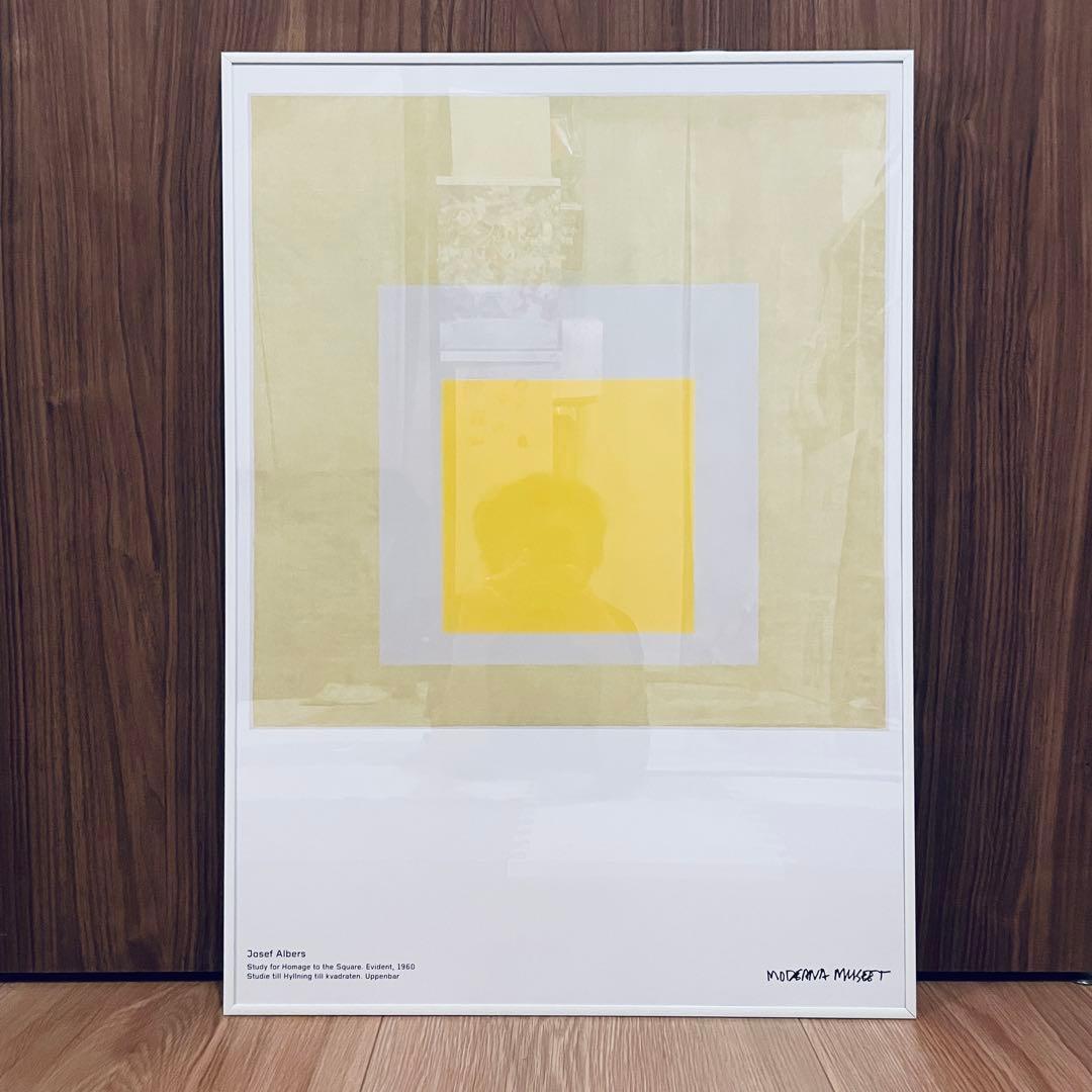 特注額装付 Josef Albers ジョセフ・アルバース 国内未入荷ポスター