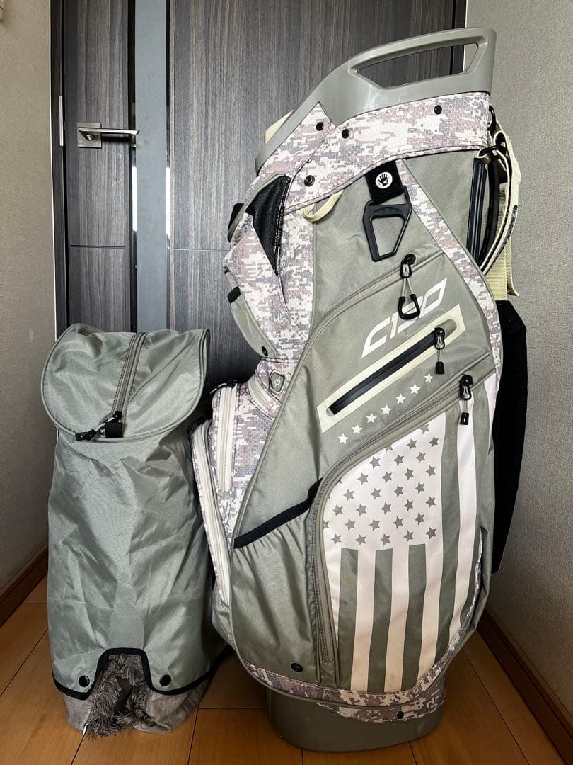 美品希少SUN MOUNTAIN C130 14分割　キャディバッグ カモフラ柄