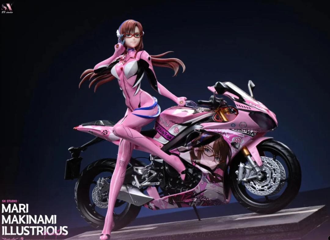 新世紀エヴァンゲリオン　真希波・マリ　バイクVer.　ガレージキット　フィギュア