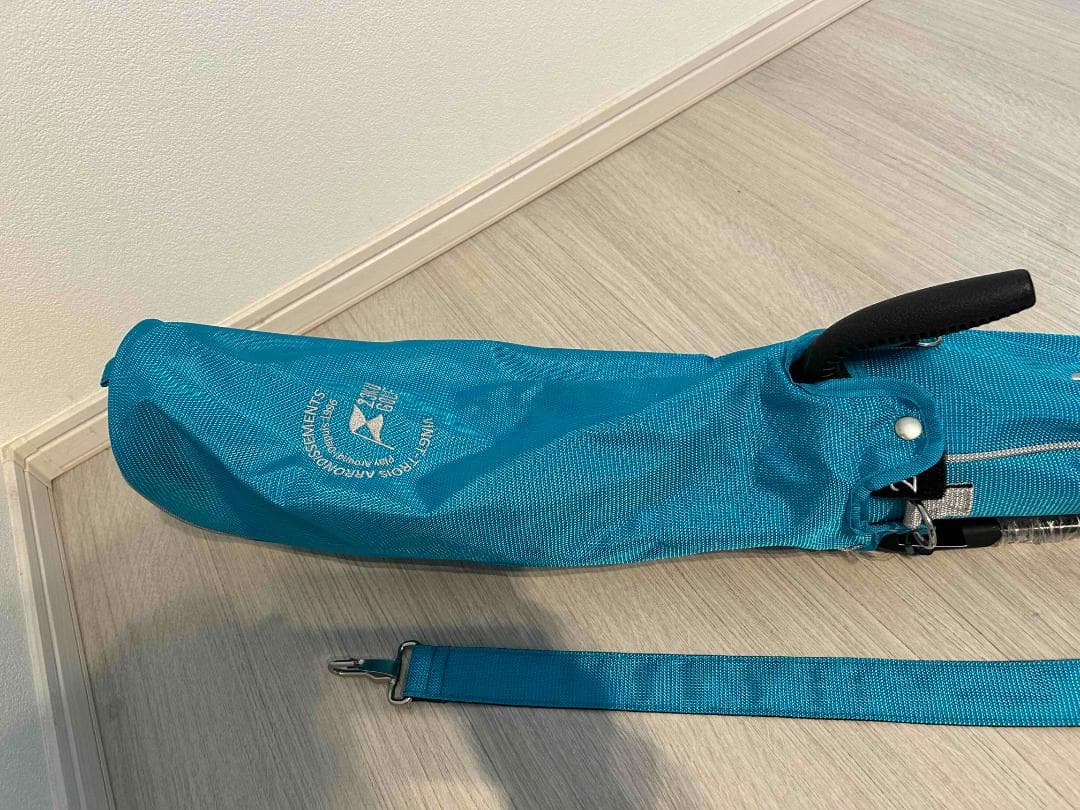 23区 GOLF キャディバッグ ターコイズ　セルフスタンドタイプ