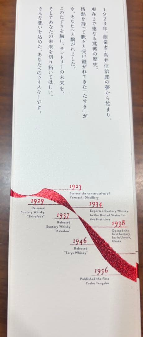 【限定品】100周年記念ウイスキー ミニボトル