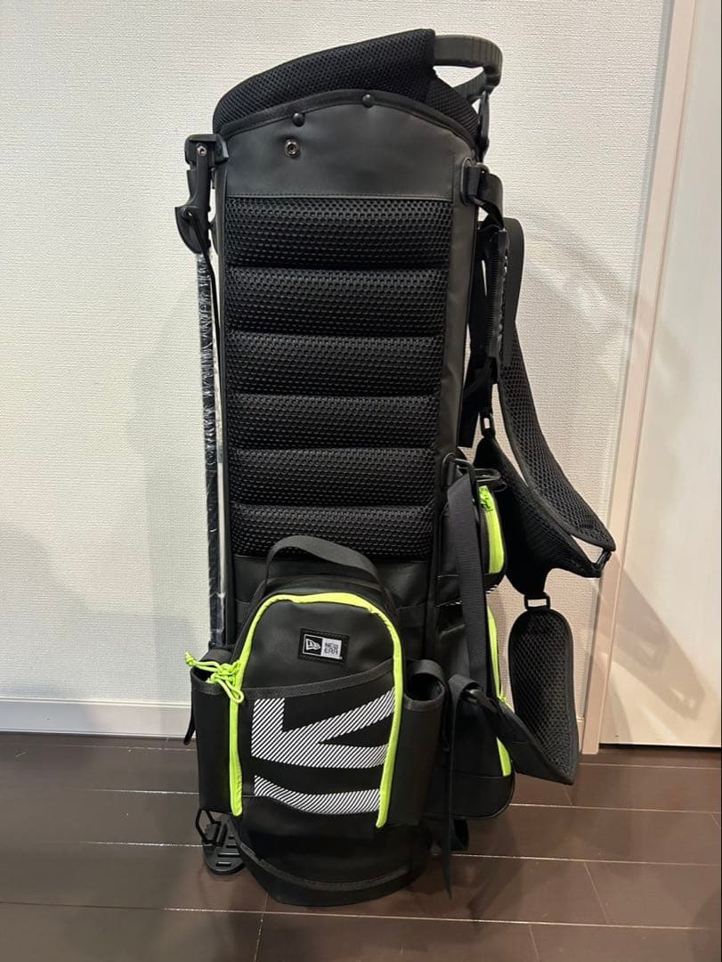 NEW ERA キャディバッグ ブラック/ネオンイエロー