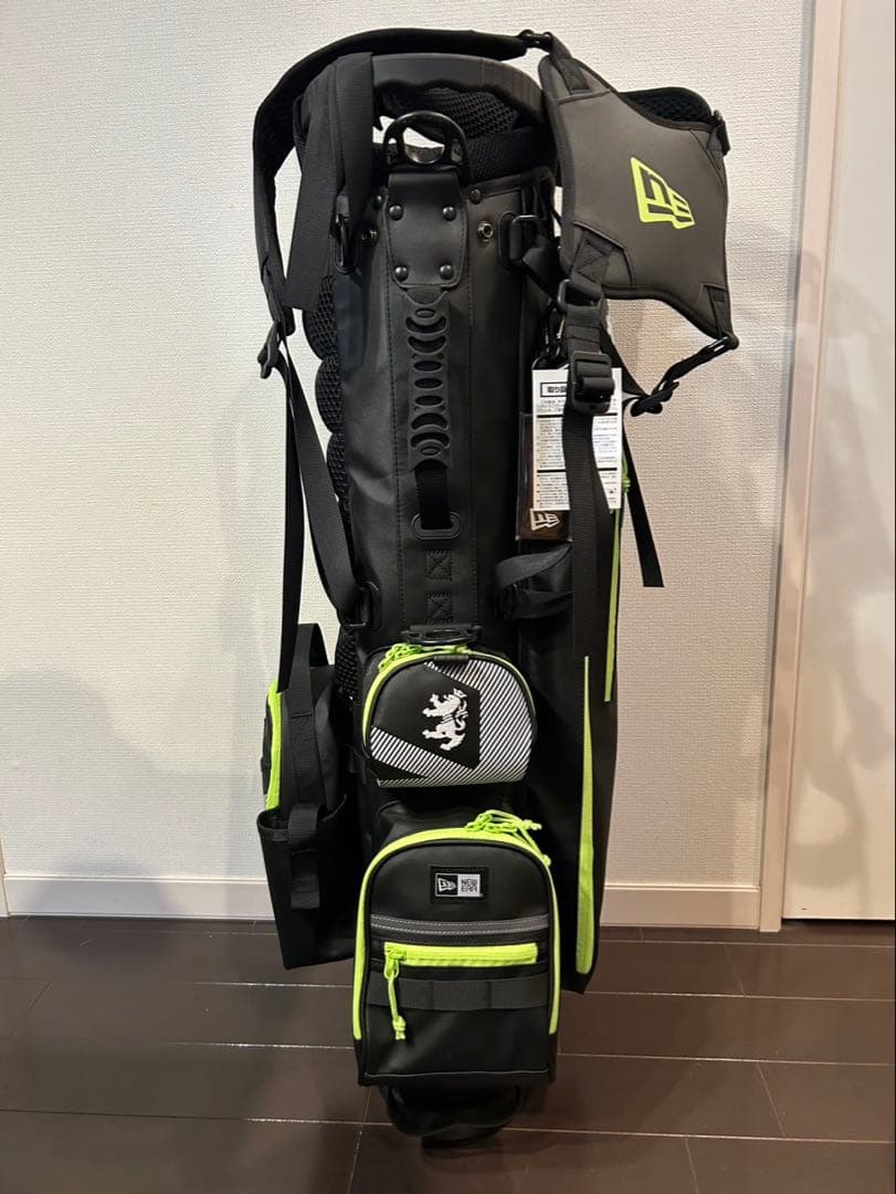 NEW ERA キャディバッグ ブラック/ネオンイエロー