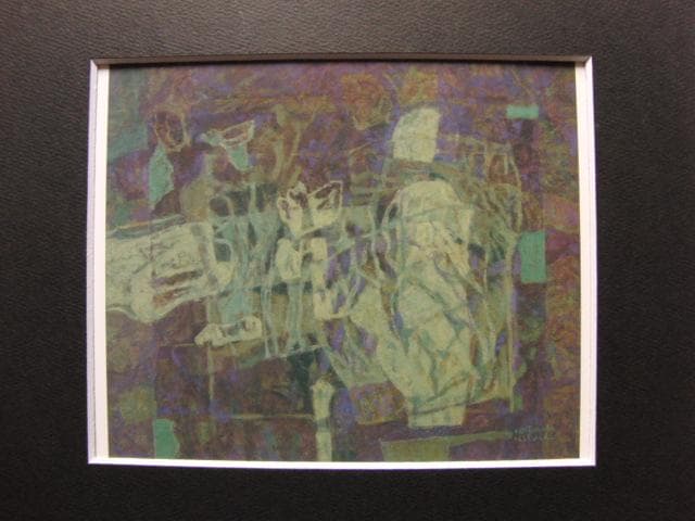 渡邊博、文色、希少な画集より、新品高級額・額装付、状態良好