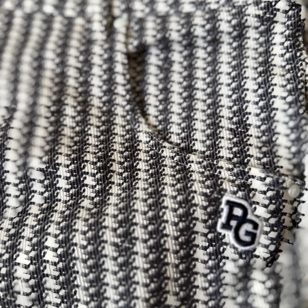 現行モデル　パーリーゲイツ　パンツ　総柄　紺　白　XL〜XXL相当 ネイビー　6