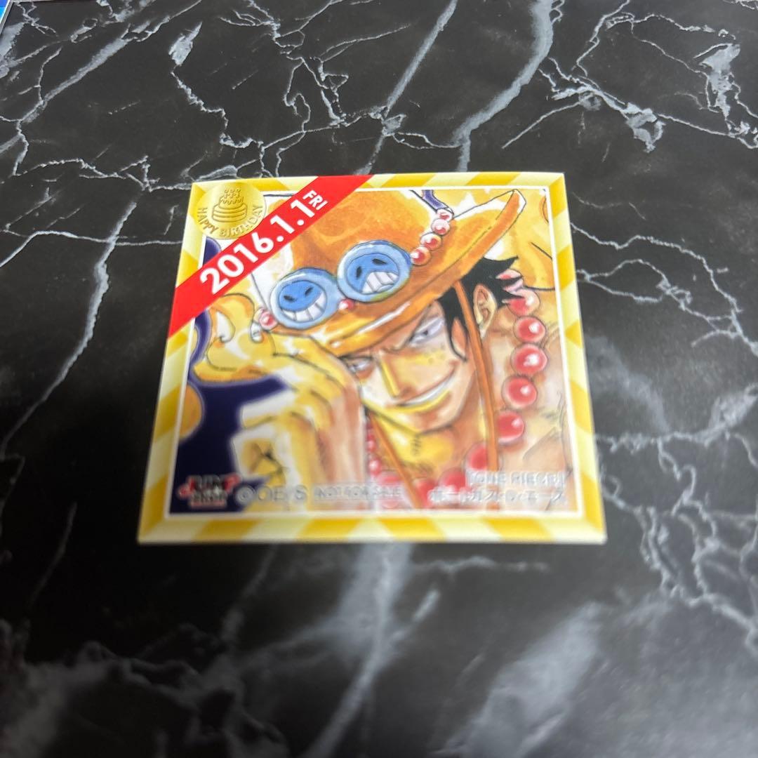 初期　ジャンプショップ　366日　ステッカー　誕生日　バースデー　エース　ルフィ