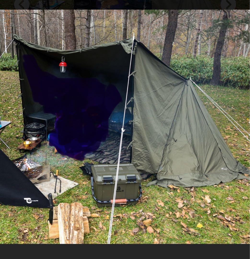 美品⭐︎FUTURE FOX FOX BASE軍幕キャンプテント　焚き火可能