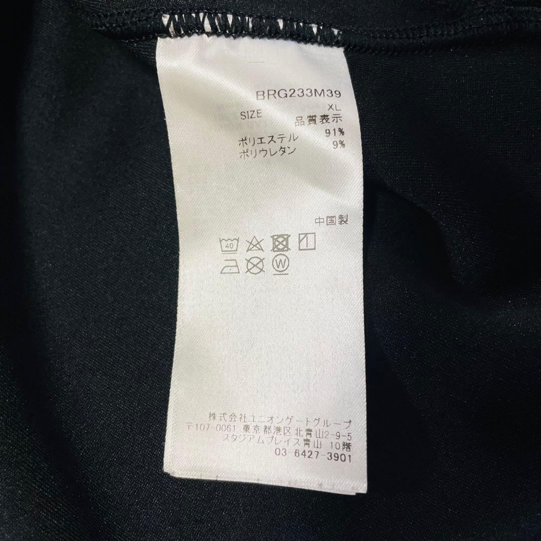 6511【美品】ブリーフィング　プルオーバーパーカー　スウェード調　23年　黒