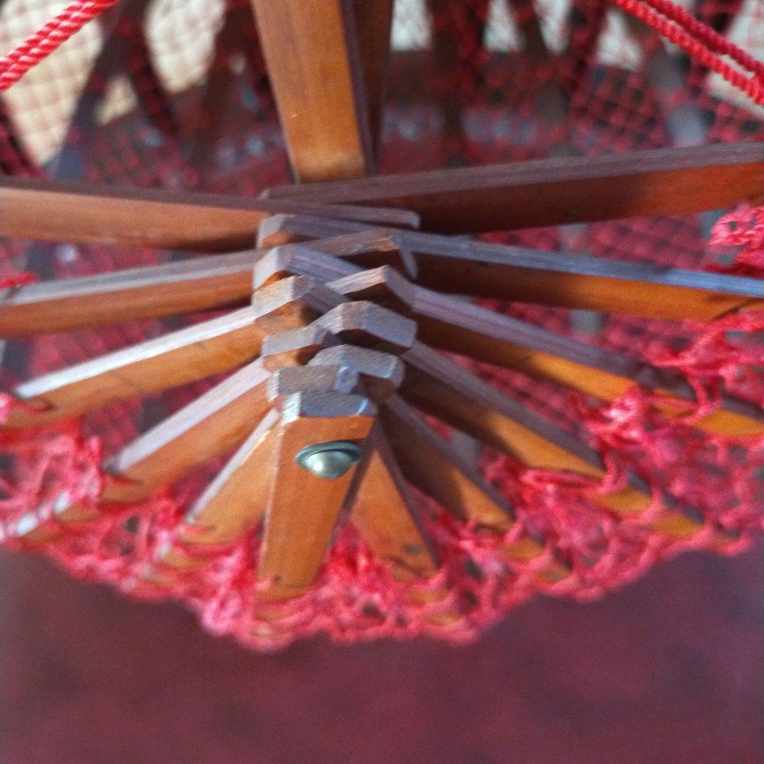 古い籠 かご バッグ 竹製 折りたたみ式