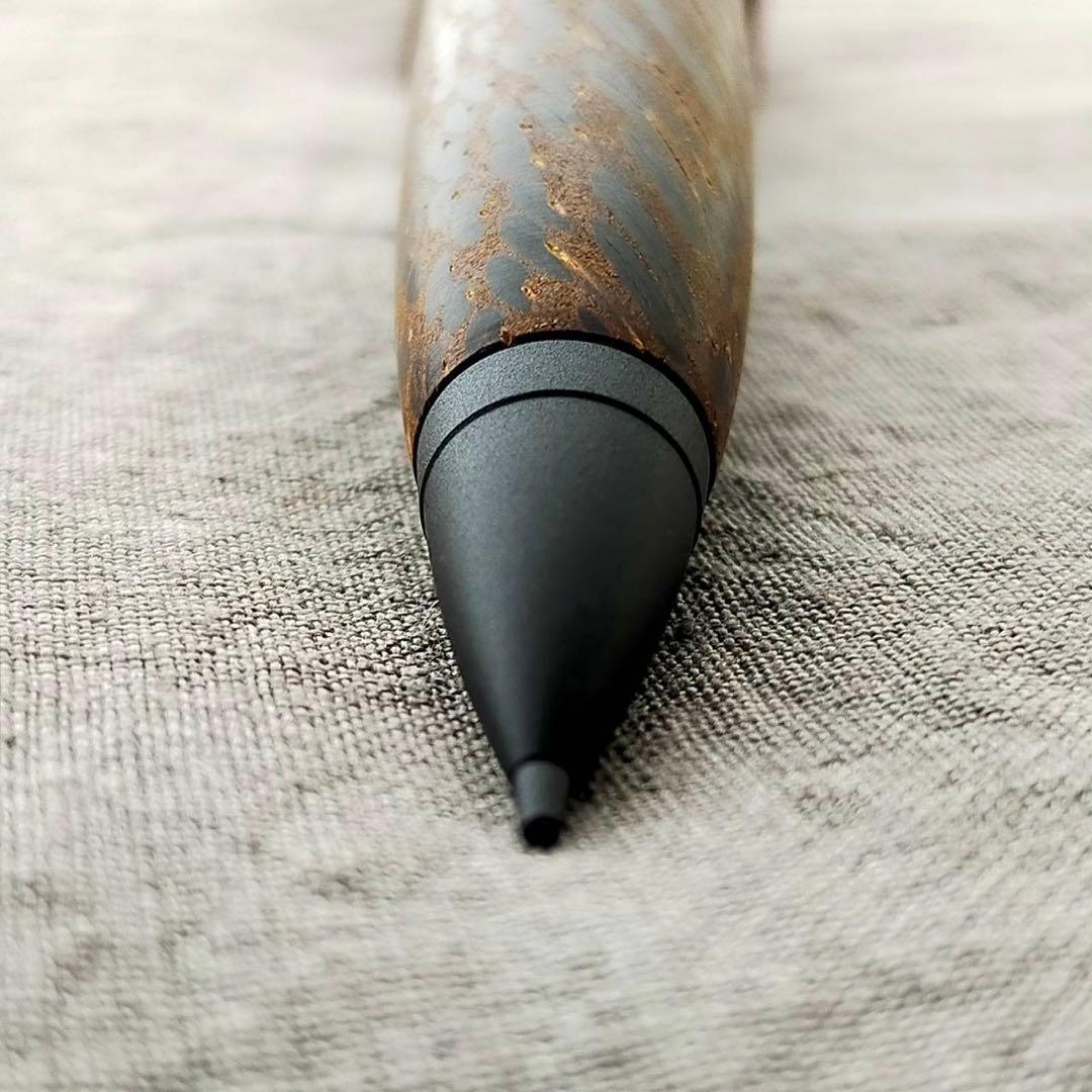 【専用】　クジャクヤシ　ハンドメイド　木軸シャープペン　0.5mm　ブラック